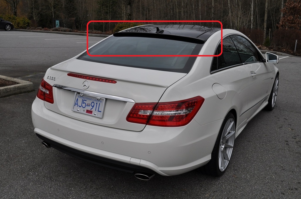 Takalasin Aurinkolippa MB W207